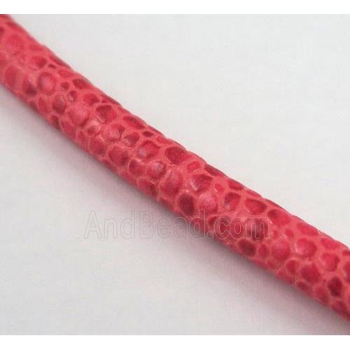 PU leather cord, round