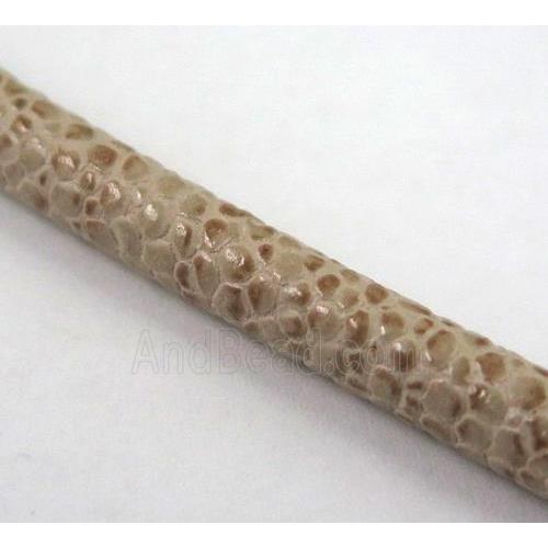 PU leather cord, round