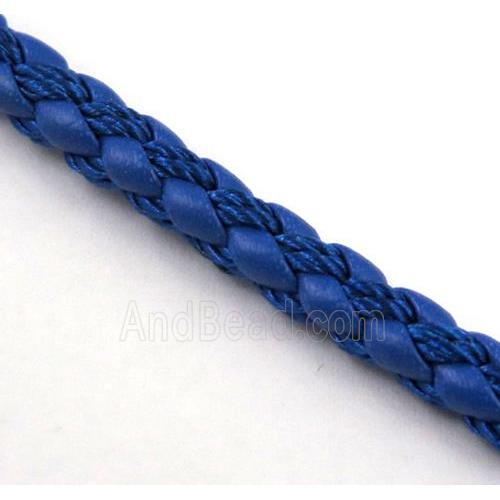 PU leather cord, round