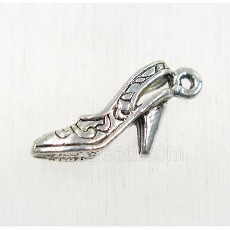 tibetan silver shoe pendant, non-nickel