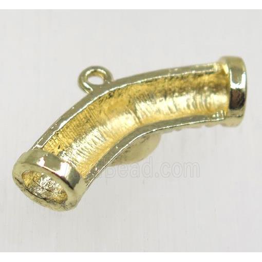 tibetan silver hanger, non-nickel, gold plated