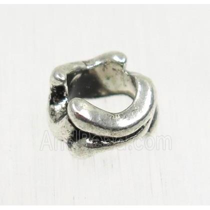 tibetan silver beads, alloy, non-nickel