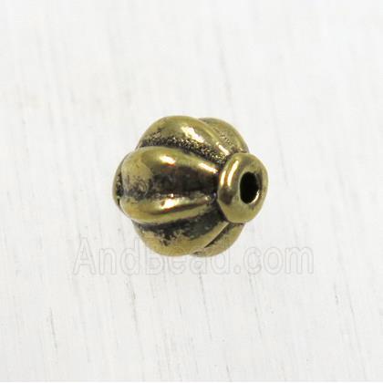 tibetan silver zinc beads, non-nickel, antique gold