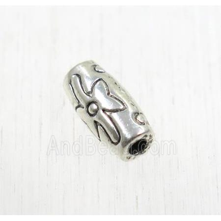 tibetan silver zinc rice beads, non-nickel