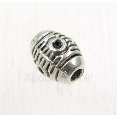 tibetan silver zinc rice beads, non-nickel