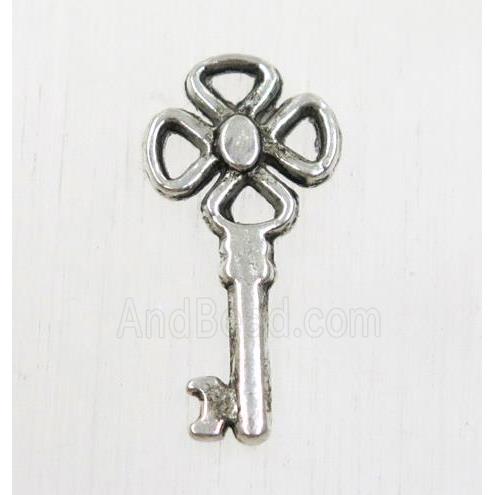 tibetan silver key pendant, non-nickel