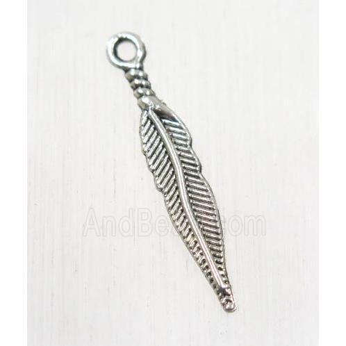 tibetan silver leaf pendants, non-nickel