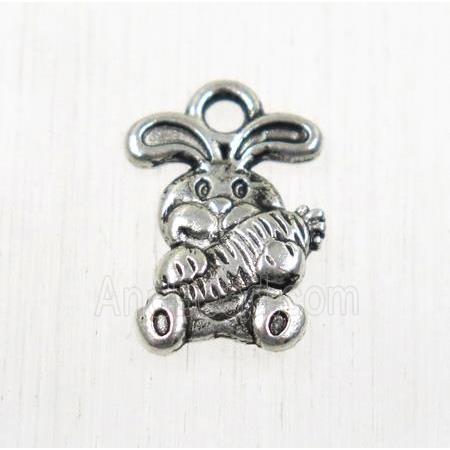 tibetan silver rabbit pendant, non-nickel