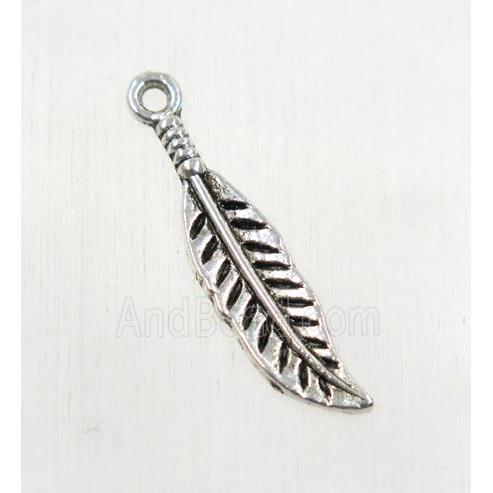 tibetan silver leaf pendants, non-nickel
