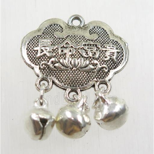 tibetan silver pendant, non-nickel