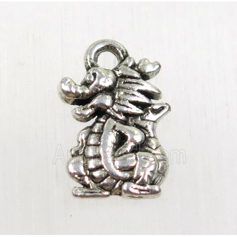tibetan silver dragon pendants, non-nickel