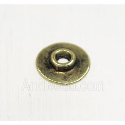 tibetan silver zinc beads, non-nickel, antique gold