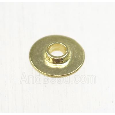 tibetan silver zinc beads, non-nickel, gold plated