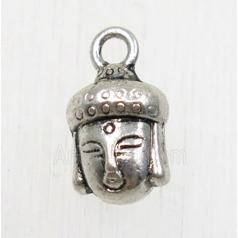 tibetan silver buddha pendant, non-nickel