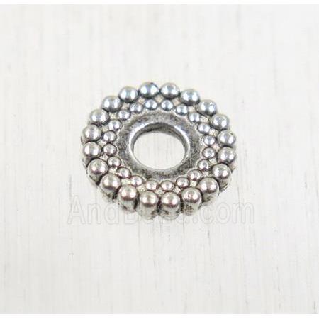 tibetan silver zinc spacer beads, non-nickel
