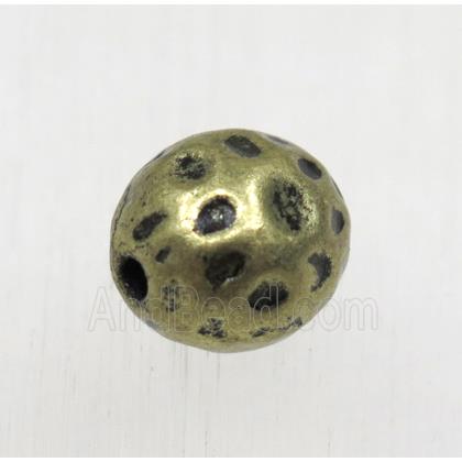 tibetan silver zinc beads, non-nickel, antique bronze