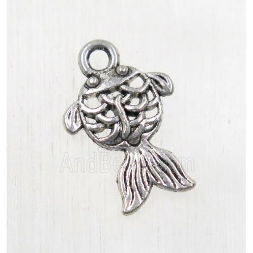 tibetan silver Zinc fish beads, non-nickel