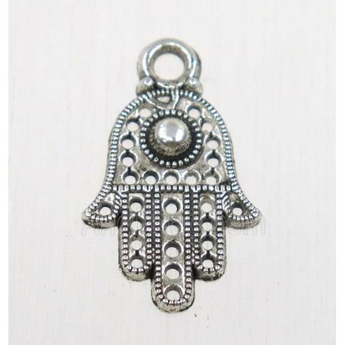 tibetan silver hamsahand pendant, non-nickel