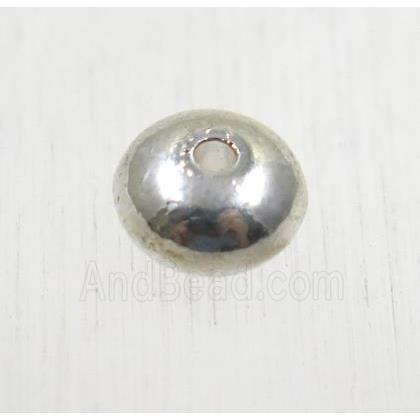 tibetan silver zinc rondelle beads, non-nickel
