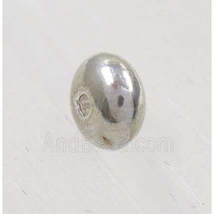 tibetan silver zinc rondelle beads, non-nickel