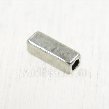 tibetan silver zinc tube beads, non-nickel