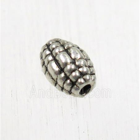 tibetan silver zinc rice beads, non-nickel