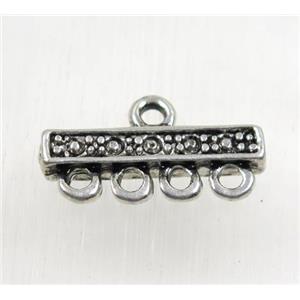 tibetan silver pendants, non-nickel, approx 12x22mm