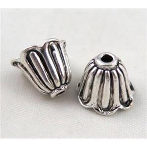 tibetan silver beadcaps Non-Nickel, approx 14mm dia, 11mm height