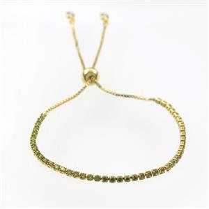 copper bracelet with zircon, approx 2mm, 24cm length