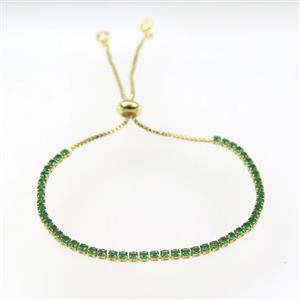 copper bracelet with zircon, approx 2mm, 24cm length