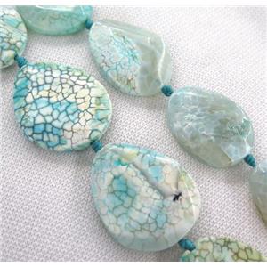 dragon veins Agate slice bead, faceted freeform, approx 20-50mm