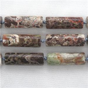 Ocean Jasper column beads, approx 13-40mm