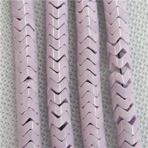 purple Oxidative Agate wave beads, approx 4mm dia