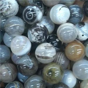 round Fire Agate beads, multi color, approx 8mm dia