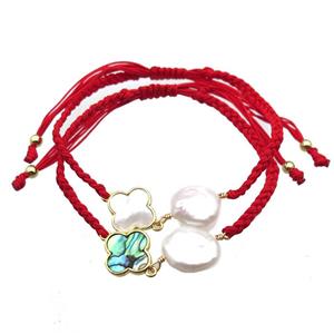 handmade bracelet with pearl, approx 10-12mm, 22-28cm length