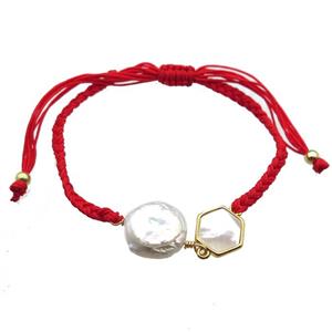 handmade bracelet with pearl, approx 10-12mm, 22-28cm length