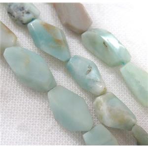 Amazonite bead, freeform, approx 10-25mm