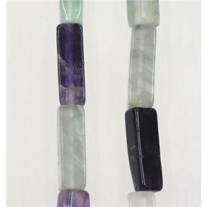 fluorite cuboid beads, approx 4x4x13mm