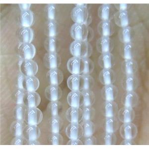 tiny round Clear Quartz Bead, approx 2mm dia, 15.5 inches length