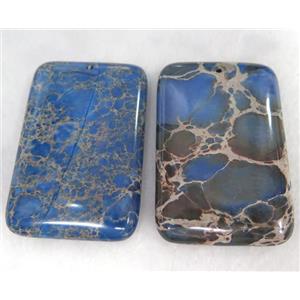 gemstone pendant, rectangle, approx 40x60mm