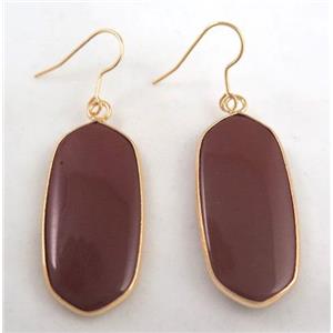 gemstone earring, colorfast, approx 15-37mm