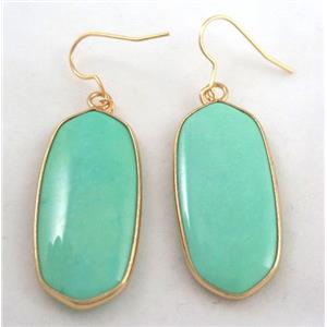 gemstone earring, colorfast, approx 15-37mm