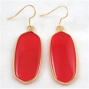 gemstone earring, colorfast, approx 15-37mm