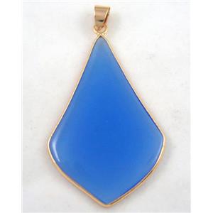 gemstone pendant, colorfast, approx 30-50mm