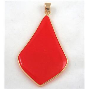 gemstone pendant, colorfast, approx 30-50mm