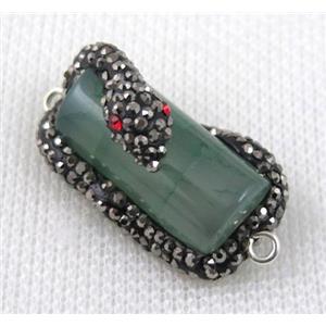 gemstone connector paved rhinestone, approx 15-30mm