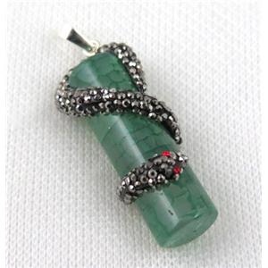 gemstone pendant paved rhinestone, approx 15-40mm