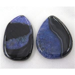 druzy agate slice pendant, freeform, approx 20-60mm
