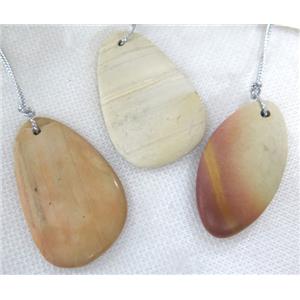 American picture jasper pendant, freeform, approx 15-45mm