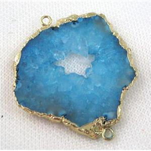 druzy sunagate connector, freeform, approx 20-40mm